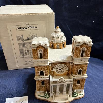 Vintage Lefton Colonial Village St.Paul Church