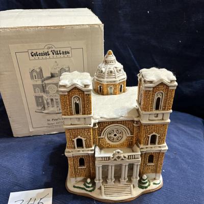 Vintage Lefton Colonial Village St.Paul Church