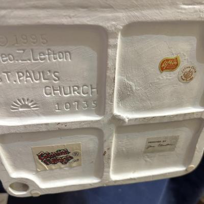 Vintage Lefton Colonial Village St.Paul Church