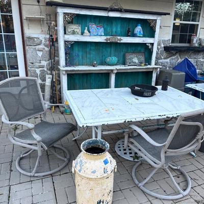 Sale Photo Thumbnail #118: - Two tables & More 
- Shelf against the wall has some base wear so can be left behind or taken. Up to you. 

NO CHERRY PICKING or taking ONLY the items you want and leaving the rest or you will be banned! Please arrive with enough time to load. Bring box