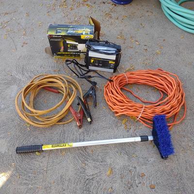 SCHUMACHER SPEED CHARGER, JUMPER CABLES, EXTENSION CORD AND MORE