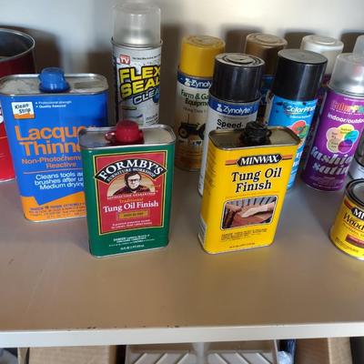 SPRAY PAINTS, STAINS AND MORE