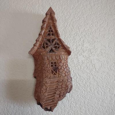 3 HAND CARVED WOODEN HOME DECOR
