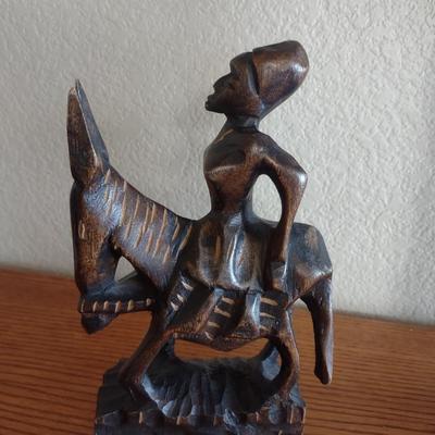 HAND CARVED WOODEN FIGURES