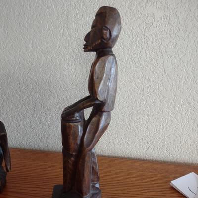 HAND CARVED WOODEN FIGURES