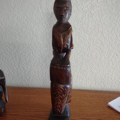 HAND CARVED WOODEN FIGURES