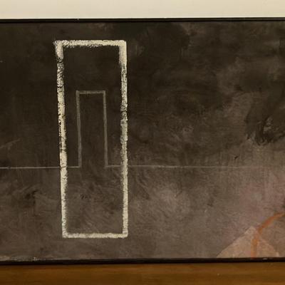 Alan Goldstein: Cylinder Dream (1994) Original Collage Acrylic on Cloth.