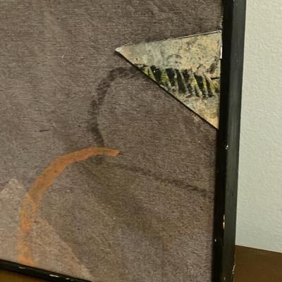 Alan Goldstein: Cylinder Dream (1994) Original Collage Acrylic on Cloth.