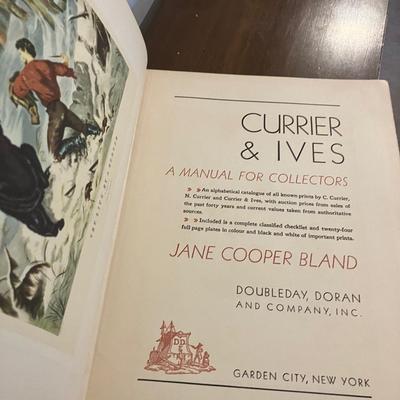 Currier & Ives Manual for Collector's Reference Book Jane Cooper Bland 1931