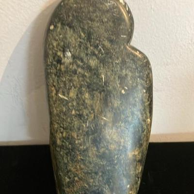 Hand-Carved Shona Stone Sculpture - Kissing Lovers Embrace, 6 Inches, Authentic African Art