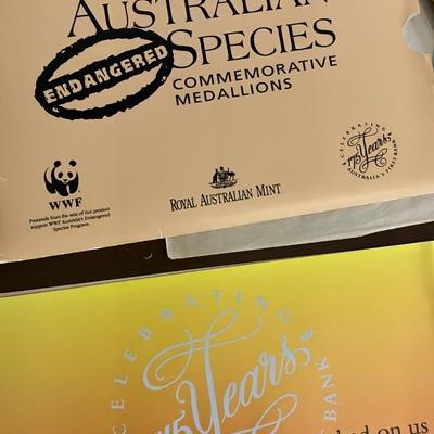 Endangered Species Commemorative Medallion Set - 175th Anniversary of Australia's First Bank