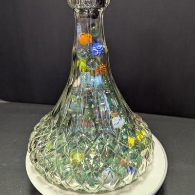 Jar Of Multi-Colored Marbles