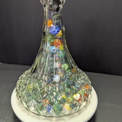 Jar Of Multi-Colored Marbles