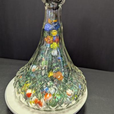 Jar Of Multi-Colored Marbles