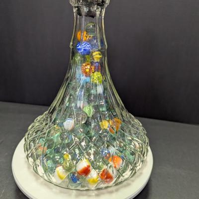 Jar Of Multi-Colored Marbles