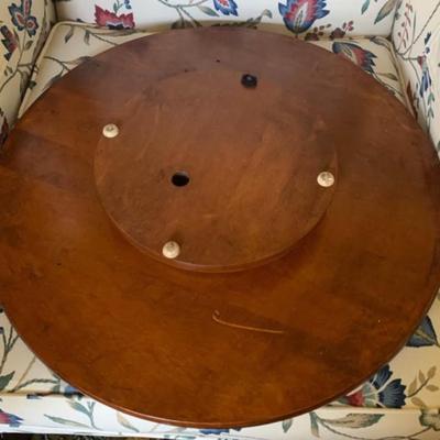 Farmhouse/Country Amish Solid Cherry Wood Lazy Susan - 20" Diameter