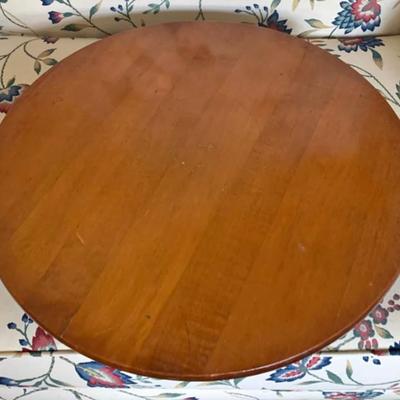 Farmhouse/Country Amish Solid Cherry Wood Lazy Susan - 20" Diameter