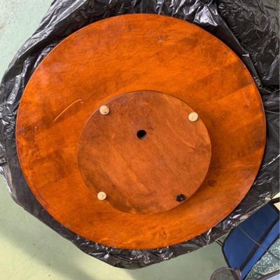 Farmhouse/Country Amish Solid Cherry Wood Lazy Susan - 20" Diameter