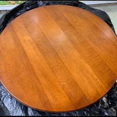 Farmhouse/Country Amish Solid Cherry Wood Lazy Susan - 20" Diameter