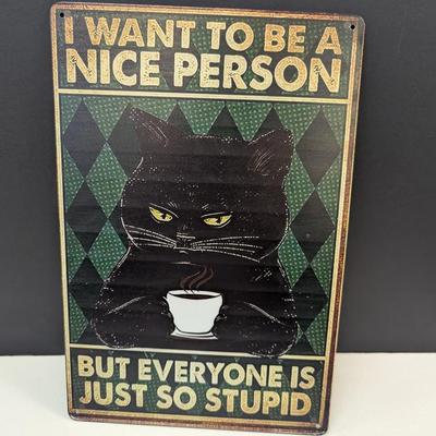 11 3/4" x 8" Metal Sign