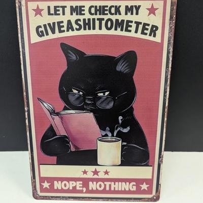 11 3/4" x 8" Metal Sign