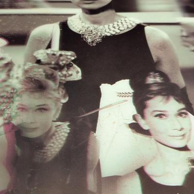 Audrey Hepburn Breakfast At Tiffany's 3-D Hologram Pyramid Poster 17" x 11"