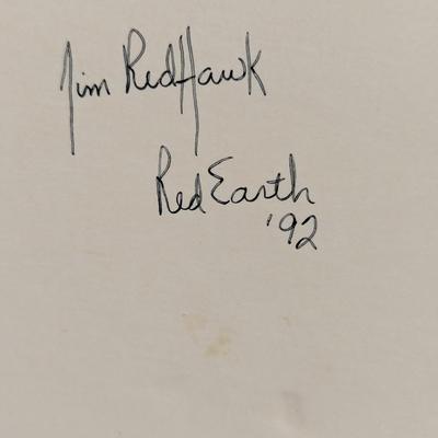 Approx 11 7/8" x 15" Red Hawk '90 Print 9/100 Red Earth '92