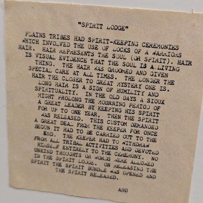 Approx 11 7/8" x 15" Red Hawk '90 Print 9/100 Red Earth '92