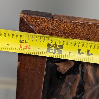 Dated/Signed On The Back Approx 13 1/4" x 10" Vintage Copper Repousse Wall Art