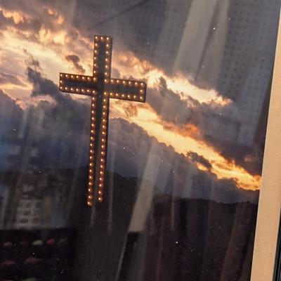 Approx 12 5/8" x 16" Balsam Cross Waynesville NC Photograph