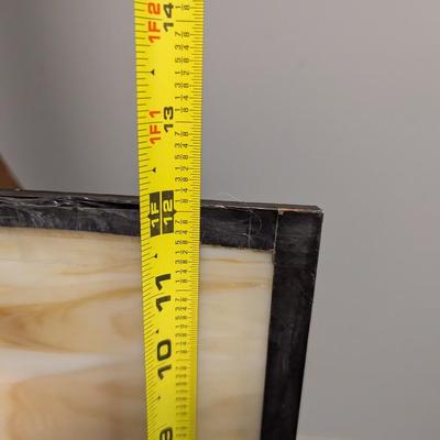 14" x 16" Asian Scenery On Stain Glass