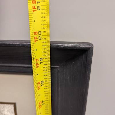 Approx 23 1/2" x 19 3/4" Japanese Silk Landscape Framed Japan Art