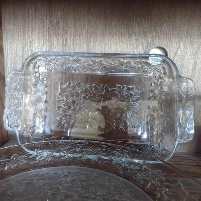PRINCESS HOUSE AND OTHER GLASS SERVING PIECES