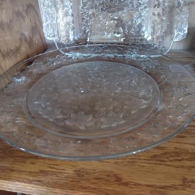 PRINCESS HOUSE AND OTHER GLASS SERVING PIECES