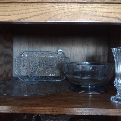 PRINCESS HOUSE AND OTHER GLASS SERVING PIECES