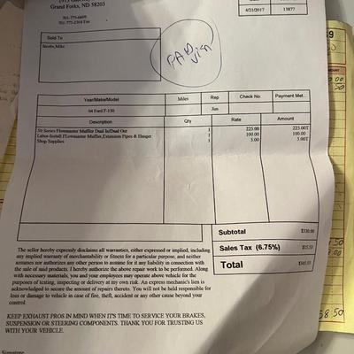 Sale Photo Thumbnail #38: 2004 Ford F150 Cobra Jet Lariat 5.4 Triton 64,500 miles! ﻿video of it running is on our Facebook page or can be sent upon request. You are able to come and view the truck as well. Battery is non functioning, requires a jump.