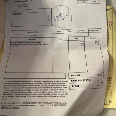 Sale Photo Thumbnail #37: 2004 Ford F150 Cobra Jet Lariat 5.4 Triton 64,500 miles! ﻿video of it running is on our Facebook page or can be sent upon request. You are able to come and view the truck as well. Battery is non functioning, requires a jump.