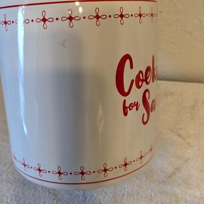 Sale Photo Thumbnail #111: Cookie for Santa Cookie jar