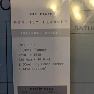 Sale Photo Thumbnail #203: New Monhtly planner dry erase board 16 x 12 in wall mounted