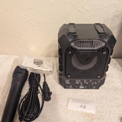Sale Photo Thumbnail #269: Karaoke speaker and microphone
it says it works with Bluetooth.