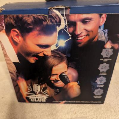 Sale Photo Thumbnail #276: Karaoke speaker and microphone
it says it works with Bluetooth.