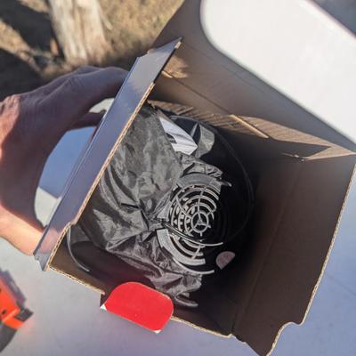Sale Photo Thumbnail #292: Christmas decorations-inflatable penguin with candy cane