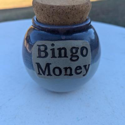 Sale Photo Thumbnail #321: Bingo Money ceramic or stoneware container