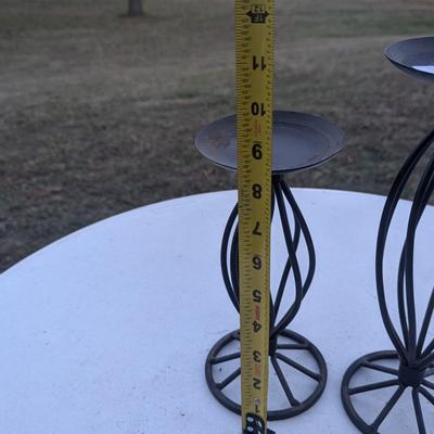 Sale Photo Thumbnail #368: Metal candle holders - set of 2