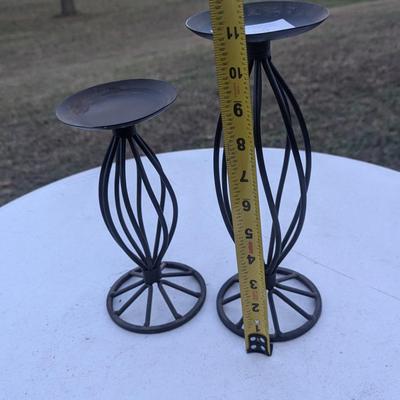 Sale Photo Thumbnail #367: Metal candle holders - set of 2
