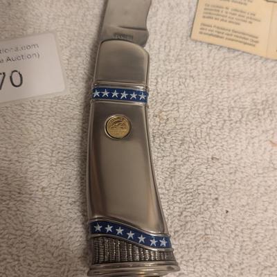 Sale Photo Thumbnail #428: Franklin Mint collectors knife