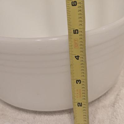 Sale Photo Thumbnail #488: Vintage Pyrex Hamilton beach white milk glass mixing bowl