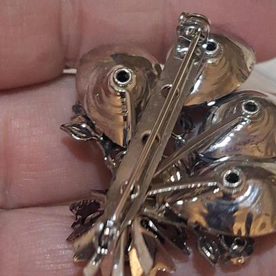 Sale Photo Thumbnail #561: vintage brooch, bluish gray