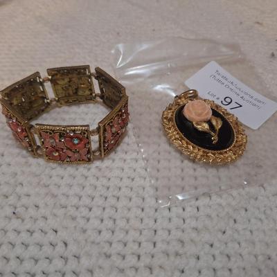 Sale Photo Thumbnail #579: bracelet and pendant