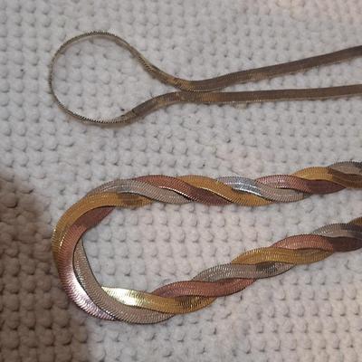 Sale Photo Thumbnail #607: one of them may have a marking but neither are actually gold.